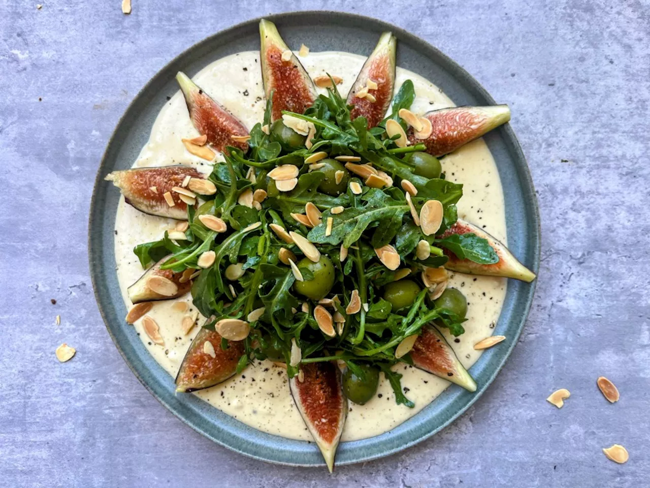 Quick Cook: A fresh fig salad with cashew cream and arugula