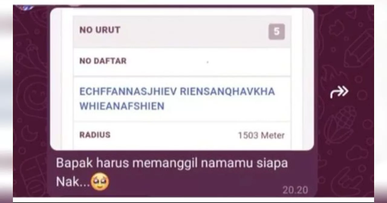 Viral Siswa dengan Nama Echffannajhiev Rienshanqhavkha Whieanafshien, Sepupu Ungkap Nama Panggilan