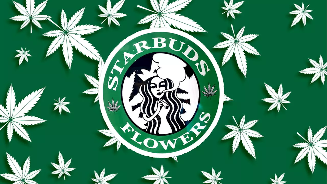 Starbucks denuncia a un negocio de marihuana que clonó su logo en versión «fumeta»