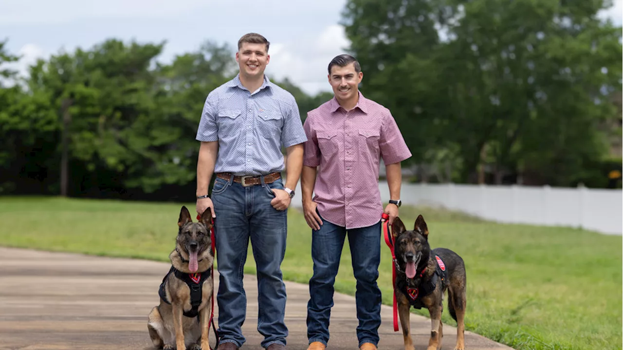 Heroes reunited: Marine adopts retired military dog one year after returning home