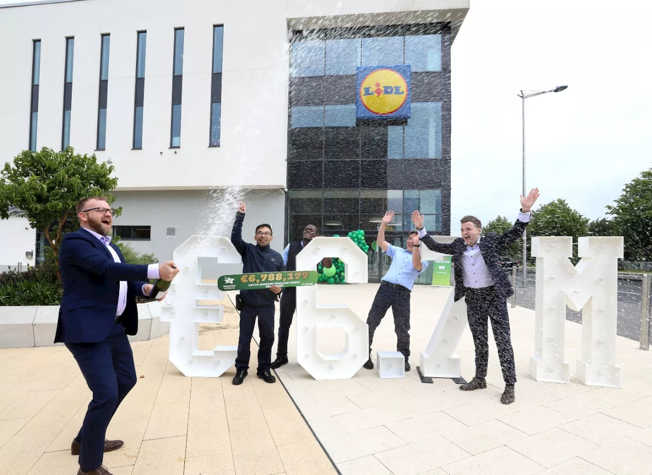 'Huge excitement' as Ballymun Lotto player scoops €6.7m jackpot prize