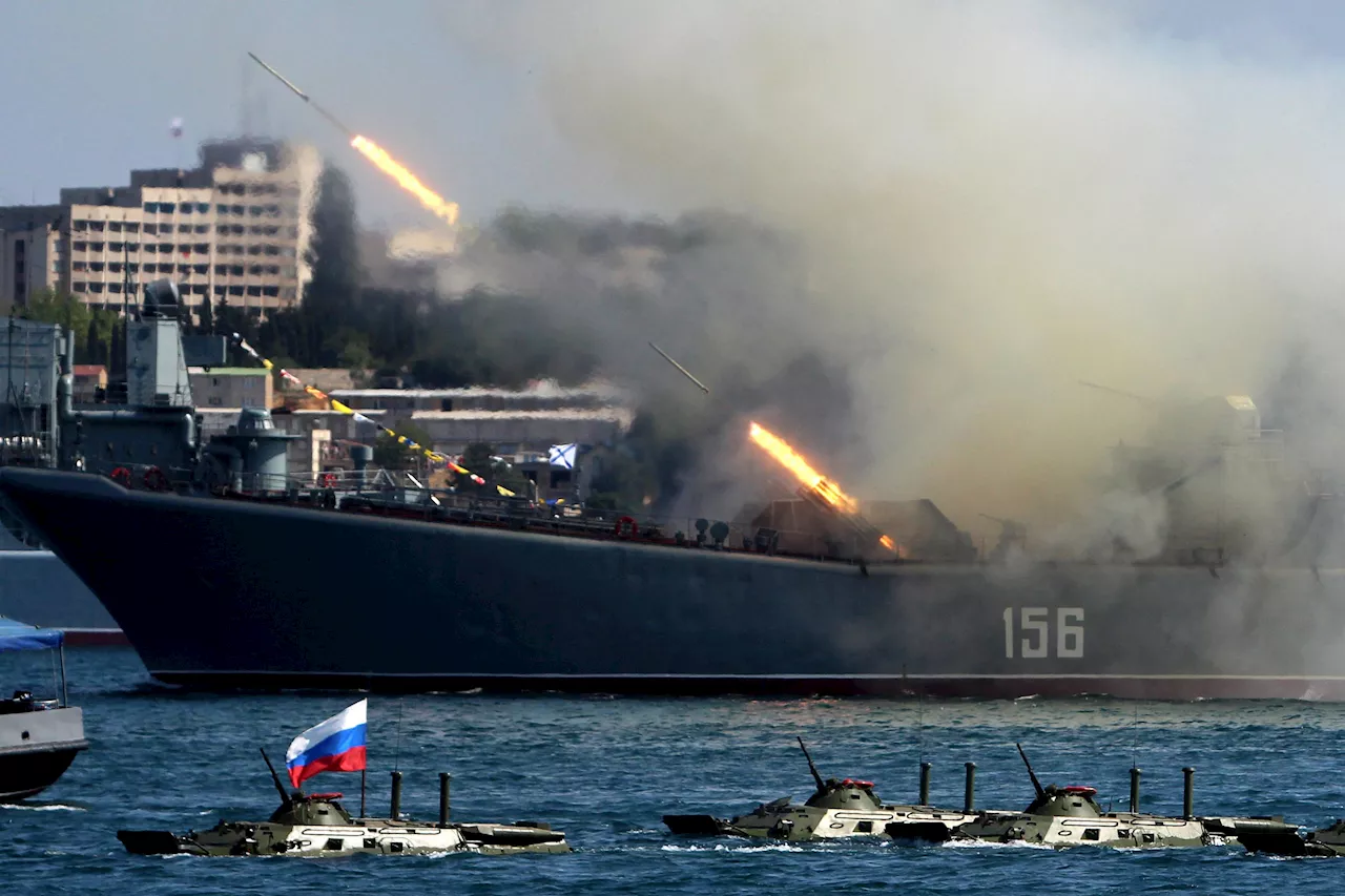 Ukraine's Sea Drones Attack Russian Black Sea Fleet Base