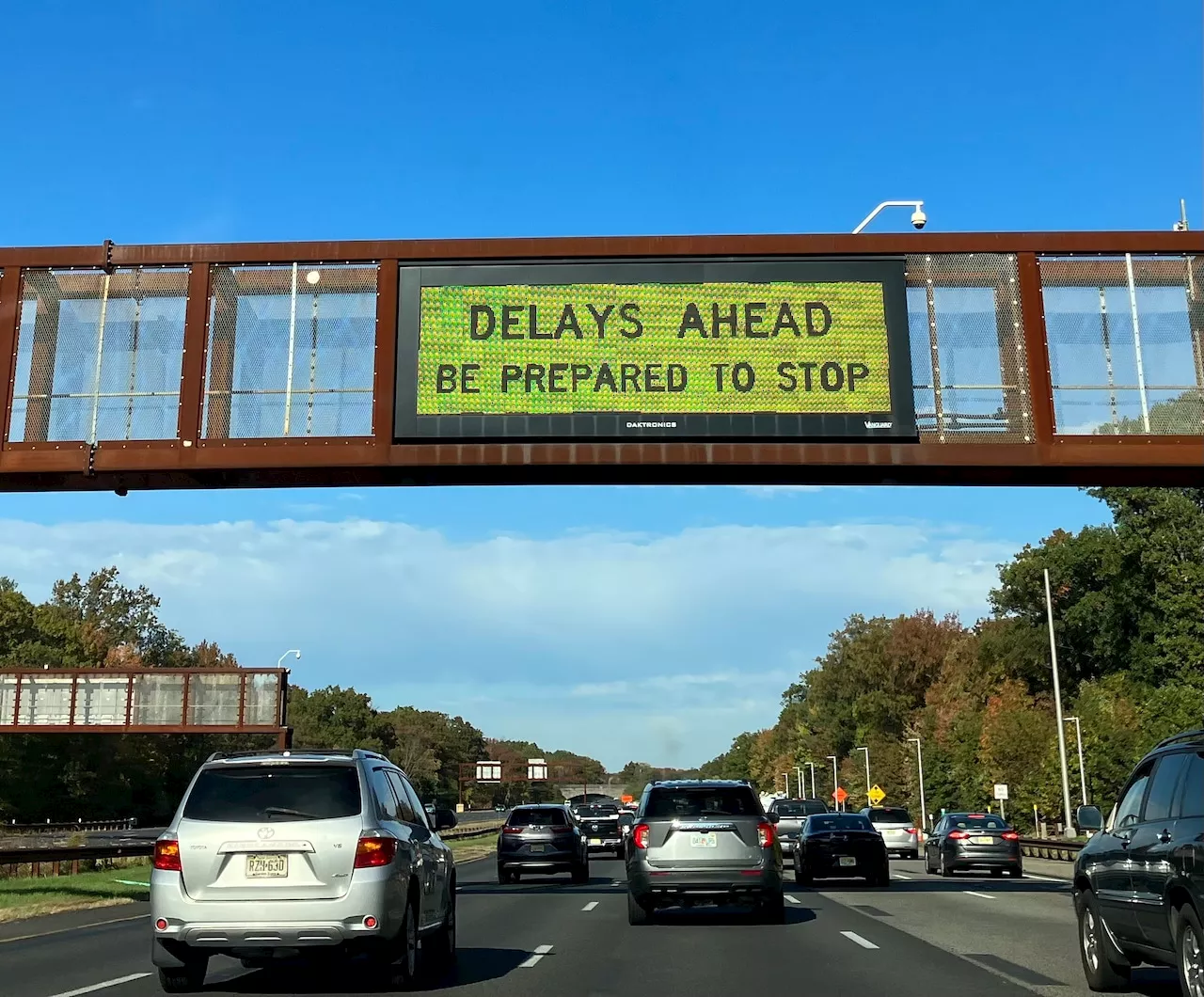 ‘Pavement heave’ on Garden State Parkway causing multi-mile delays