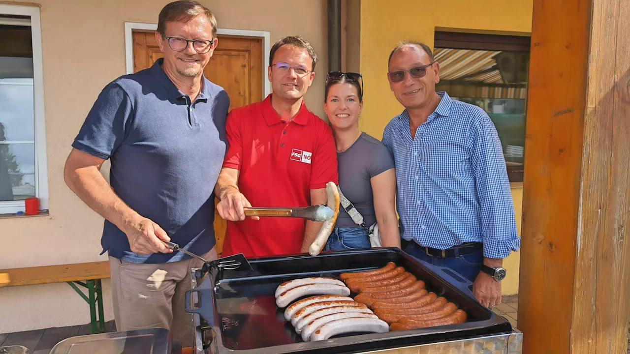 100 Gäste, Gedränge am Griller und eine Runde Fußballtennis