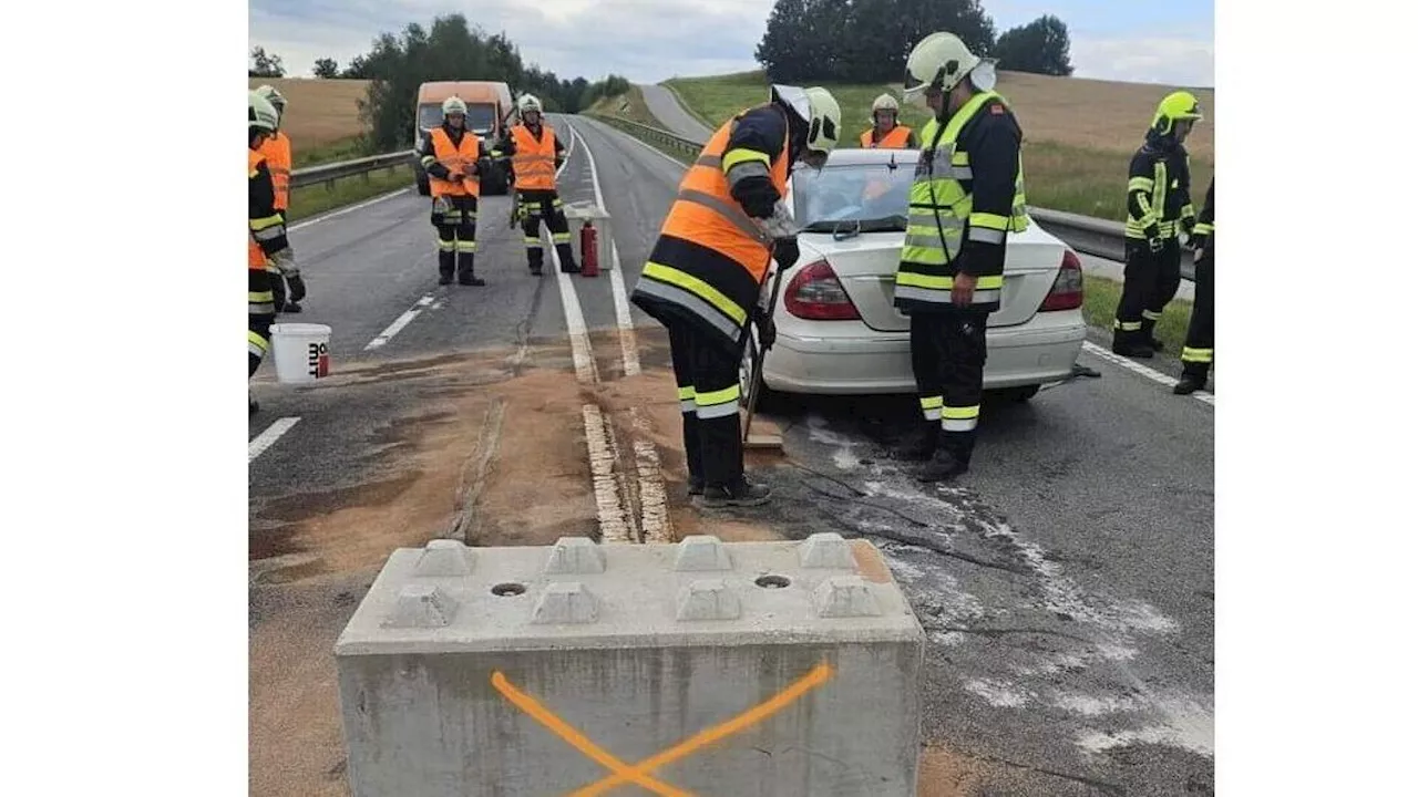 Erster Unfall auf der Umleitungsstrecke Altweitra