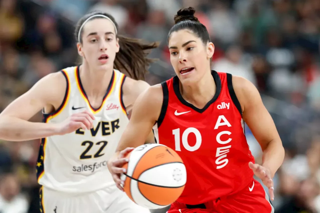 Kelsey Plum's 34 points lead Aces over Caitlin Clark-led Fever