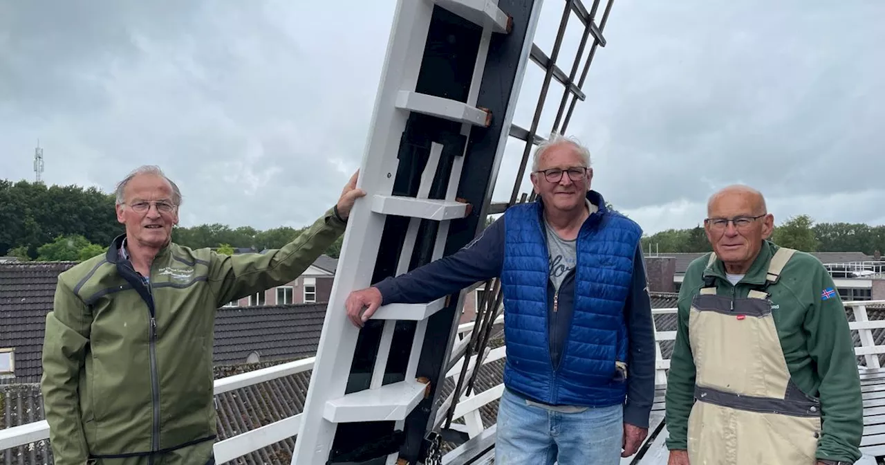 Weer werkt niet mee bij 'winddoop' vernieuwde Slener molen: 'Maar staat er weer piekfijn bij'