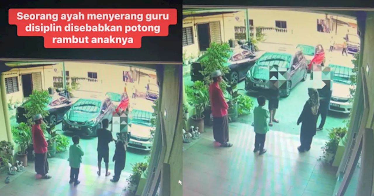 Bapa Bengang Rambut Anak Kena Gunting Sebab Panjang, Balas Perkara Sama Dekat Anak Ustaz