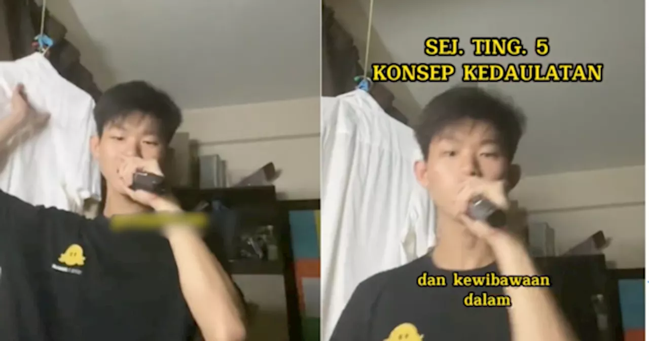 Pelajar SPM Kreatif Cipta Lagu Rap Supaya Senang Hafal Fakta Subjek Sejarah