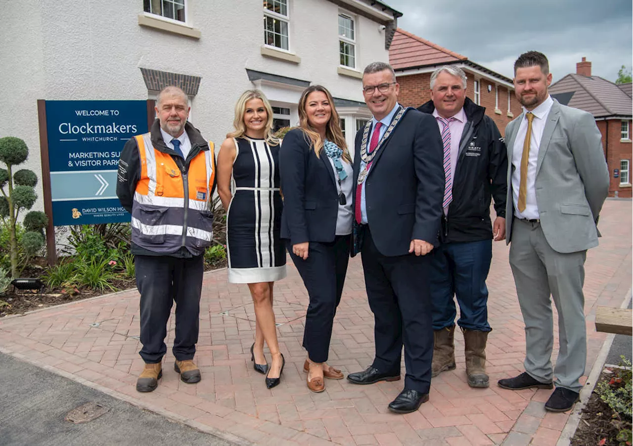 Mayor of Whitchurch views progress of new housing developments