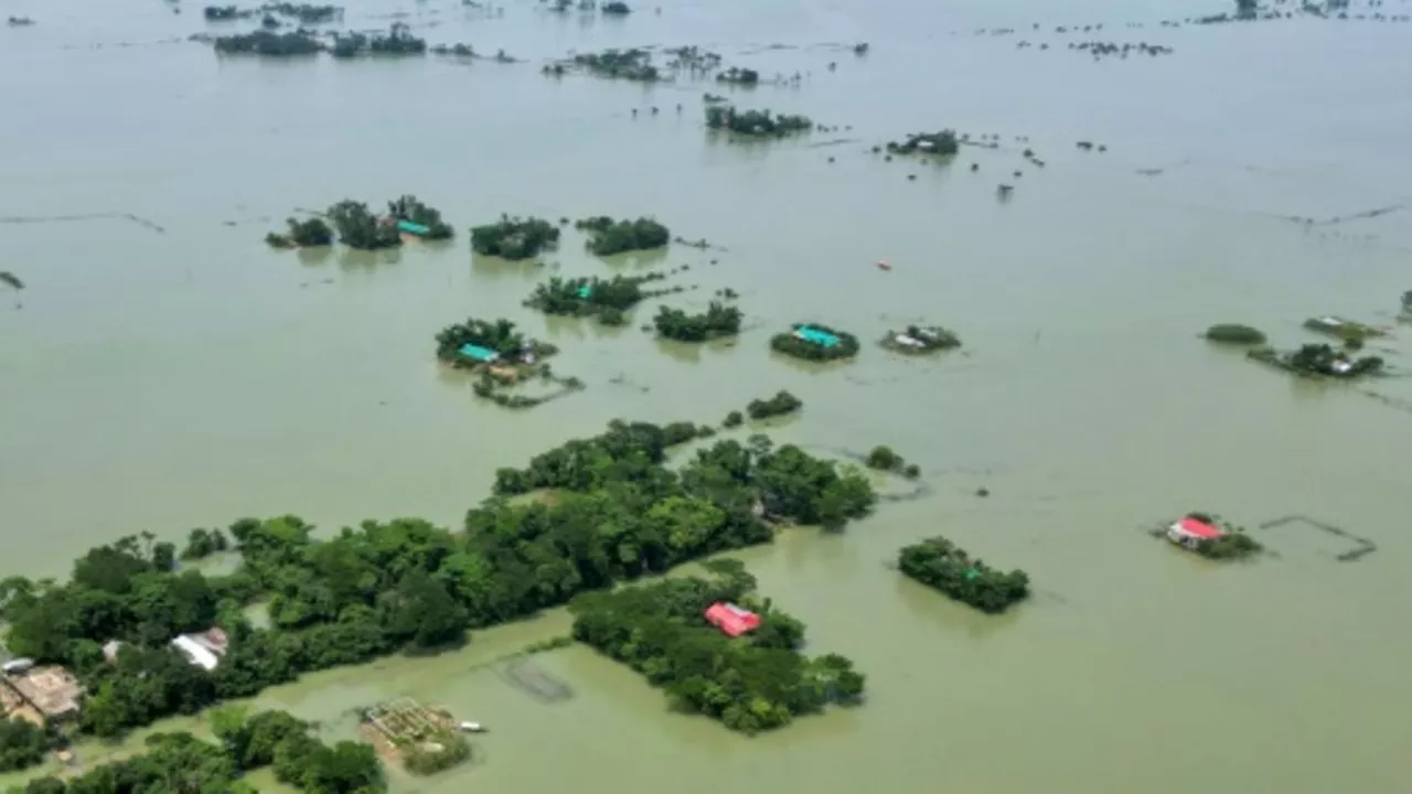 Riesige Gebiete in Indien und Bangladesch unter Wasser - mindestens sechs Tote