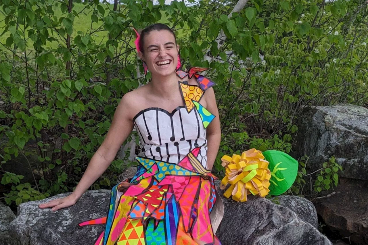 Creative Northern Ont. student makes grad dress out of duct tape