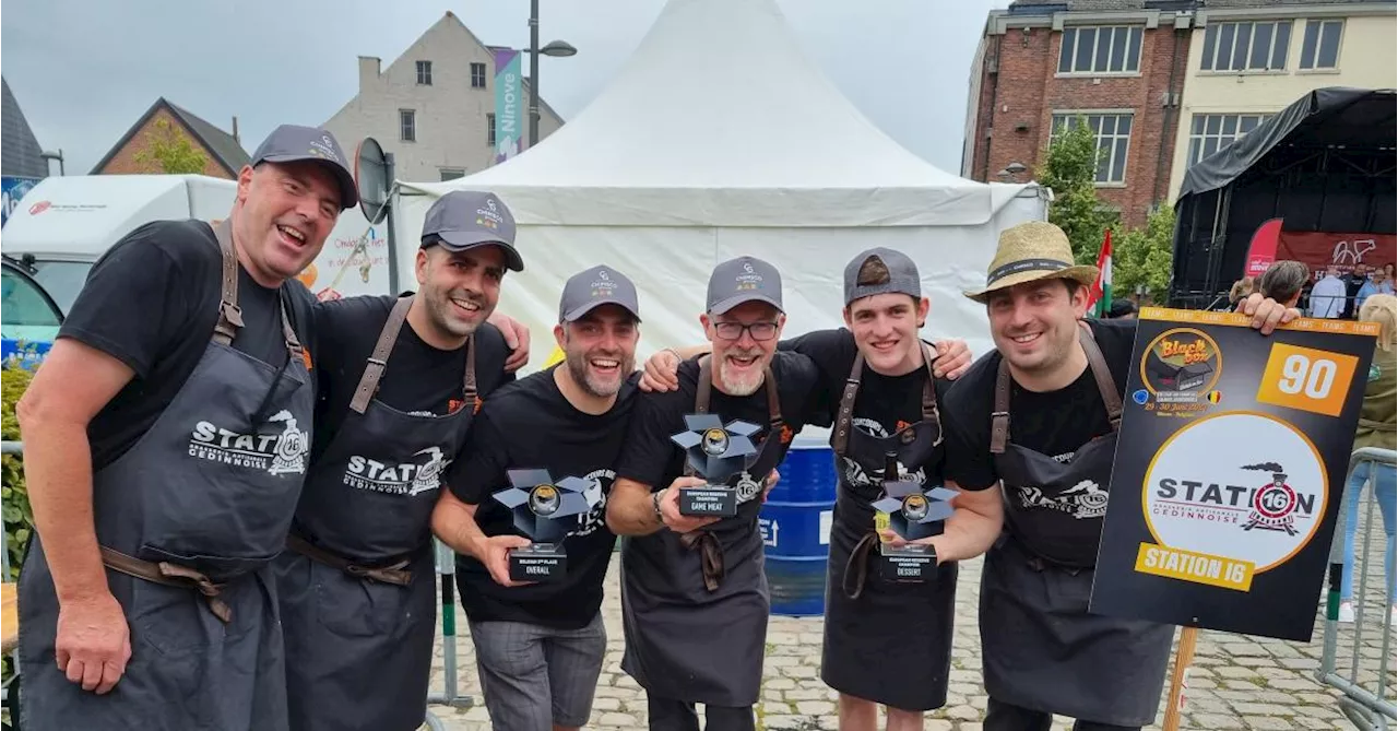 Trois Anhétois remportent la troisième place au championnat de Belgique de barbecue (photos)