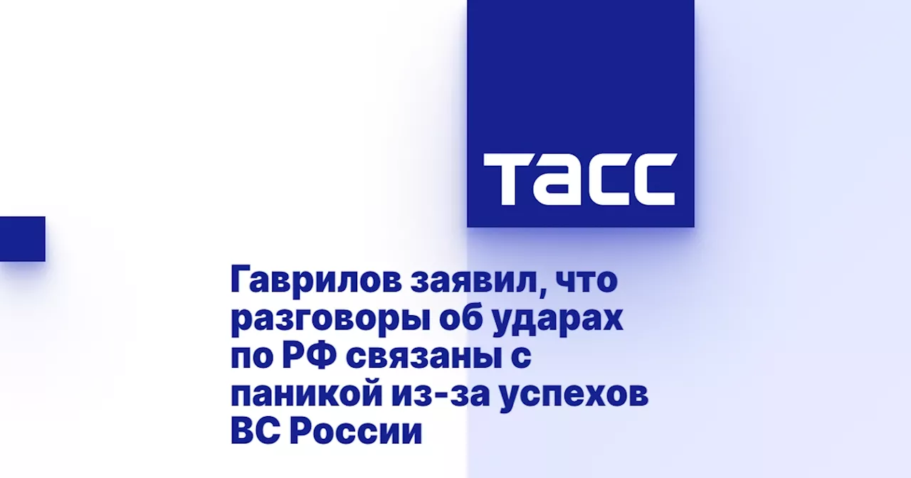 Гаврилов заявил, что разговоры об ударах по РФ связаны с паникой из-за успехов ВС России