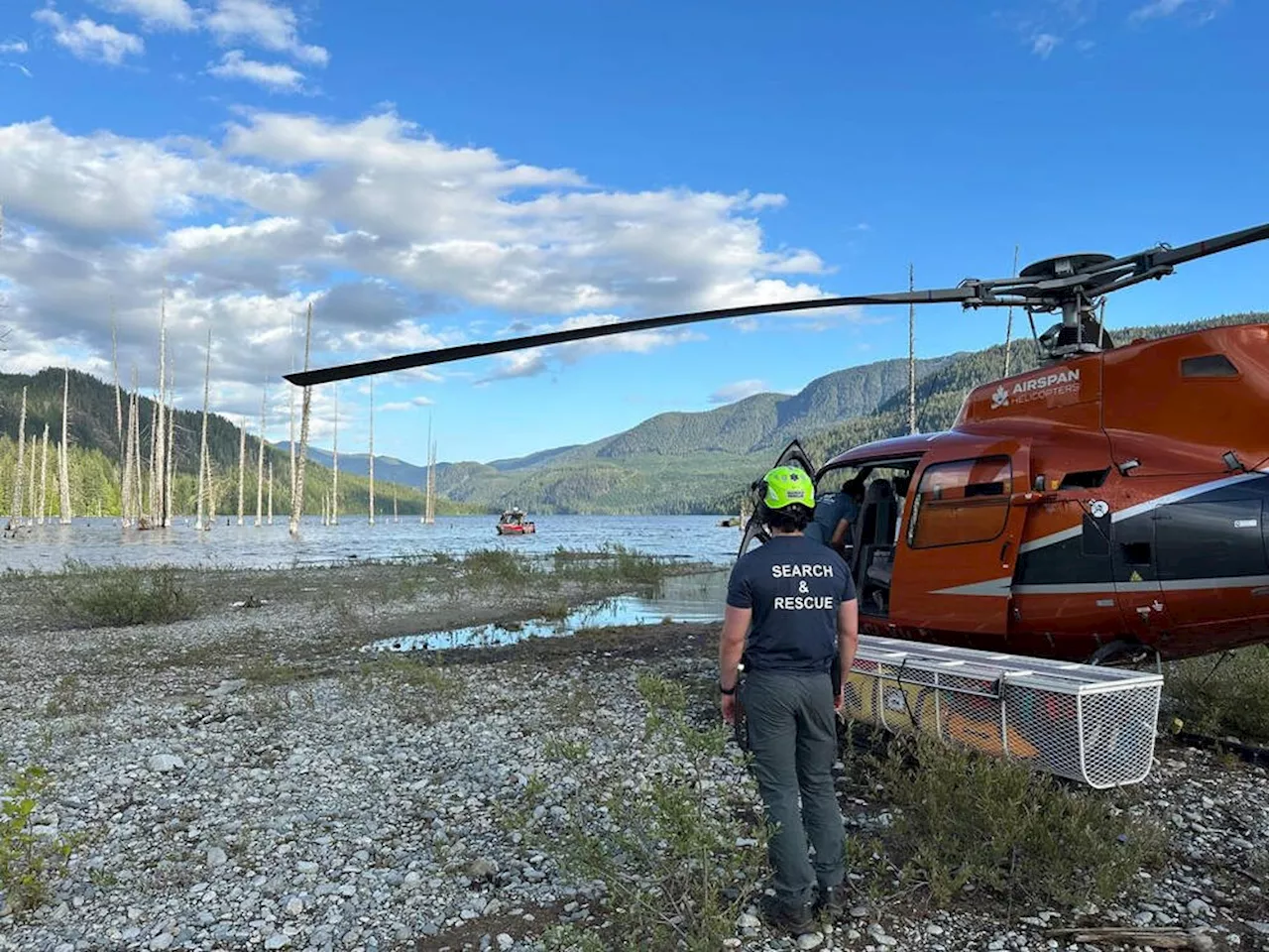 Port Alberni SAR squad uses boat, helicopter to rescue injured hiker