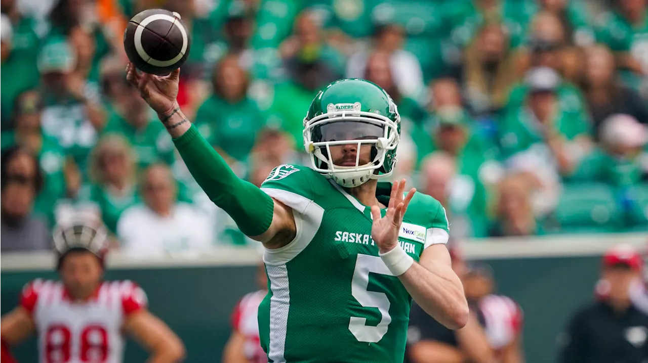 Patterson to make first CFL start when Riders host Argonauts