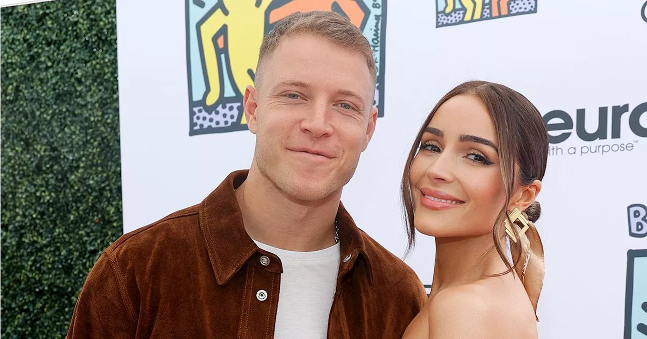 Olivia Culpo and Christian McCaffrey React to Wedding Dress Critic