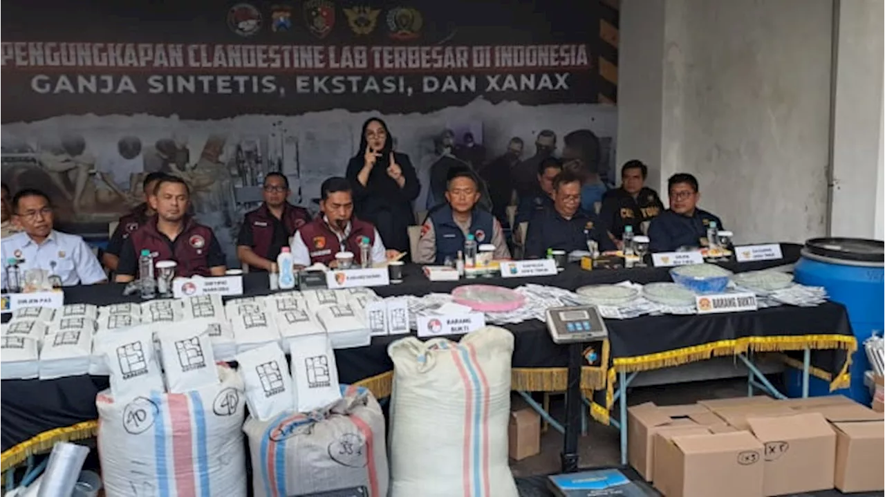 Modus Pabrik Narkoba Terbesar di Indonesia Kelabuhi Polisi, Nyamar Jadi Kantor EO