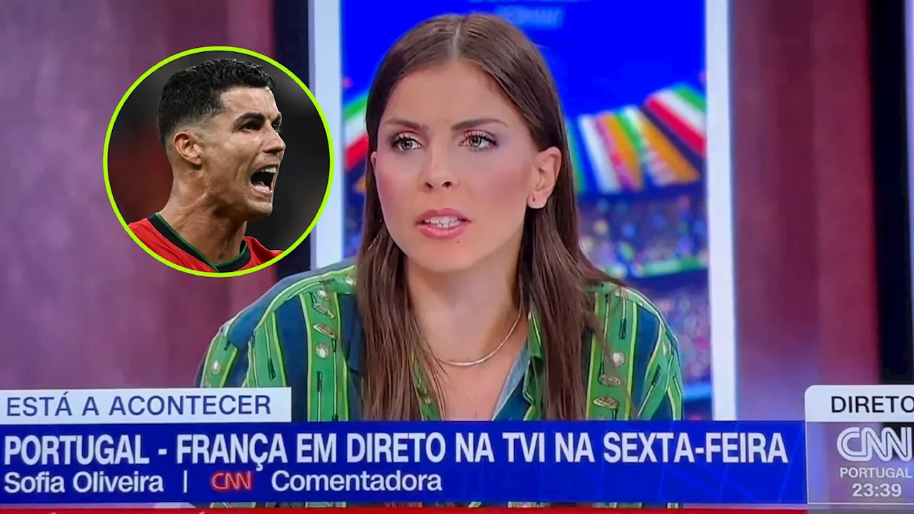 Vrouwelijke analist loopt in uitzending CNN Portugal helemaal leeg over tegenvallende Cristiano Ronaldo