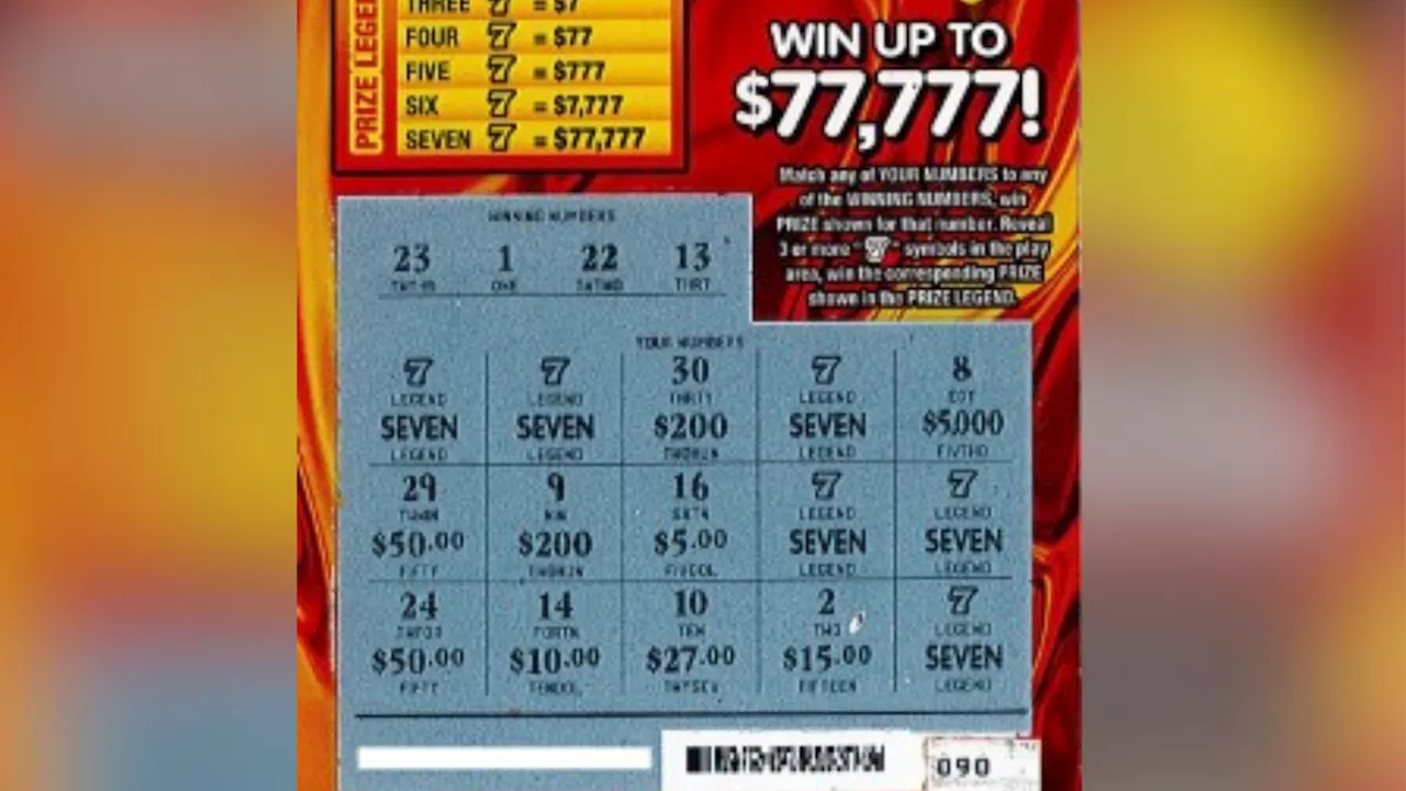 Lucky 7's: Man wins $77,777 on a 777 scratch-off on June 7