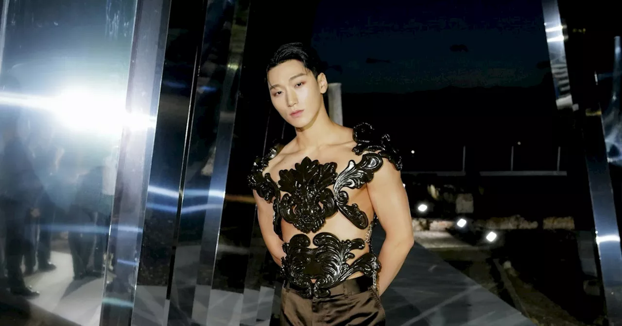 Ateez's Choi San Slips Into a Baroque Harness for Dolce & Gabbana