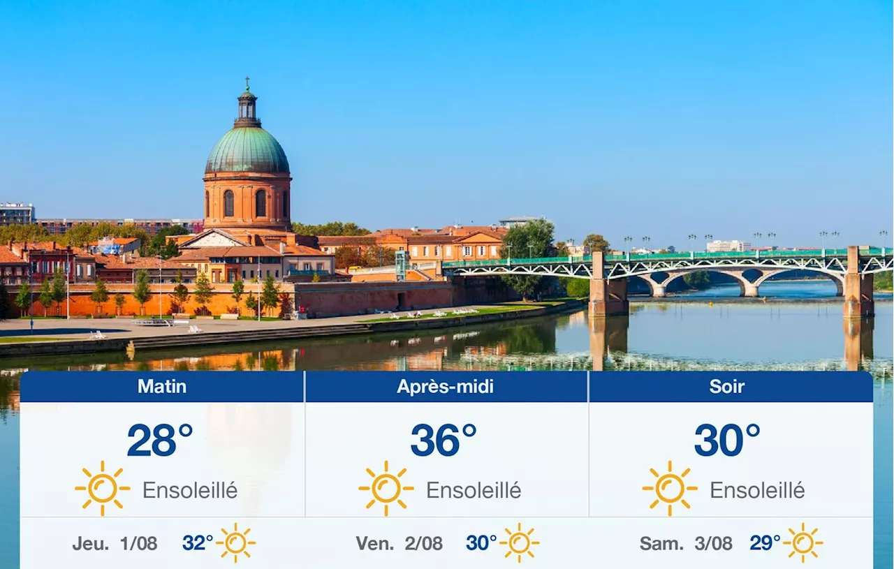 Météo Toulouse: prévisions du mercredi 31 juillet 2024