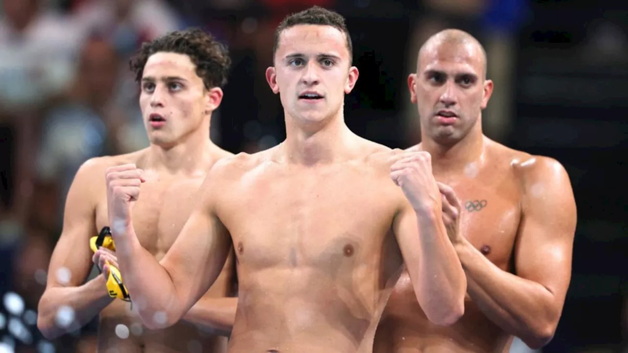 Aussie 4x200m freestyle relay underdogs finish third behind superpowers in Olympic classic