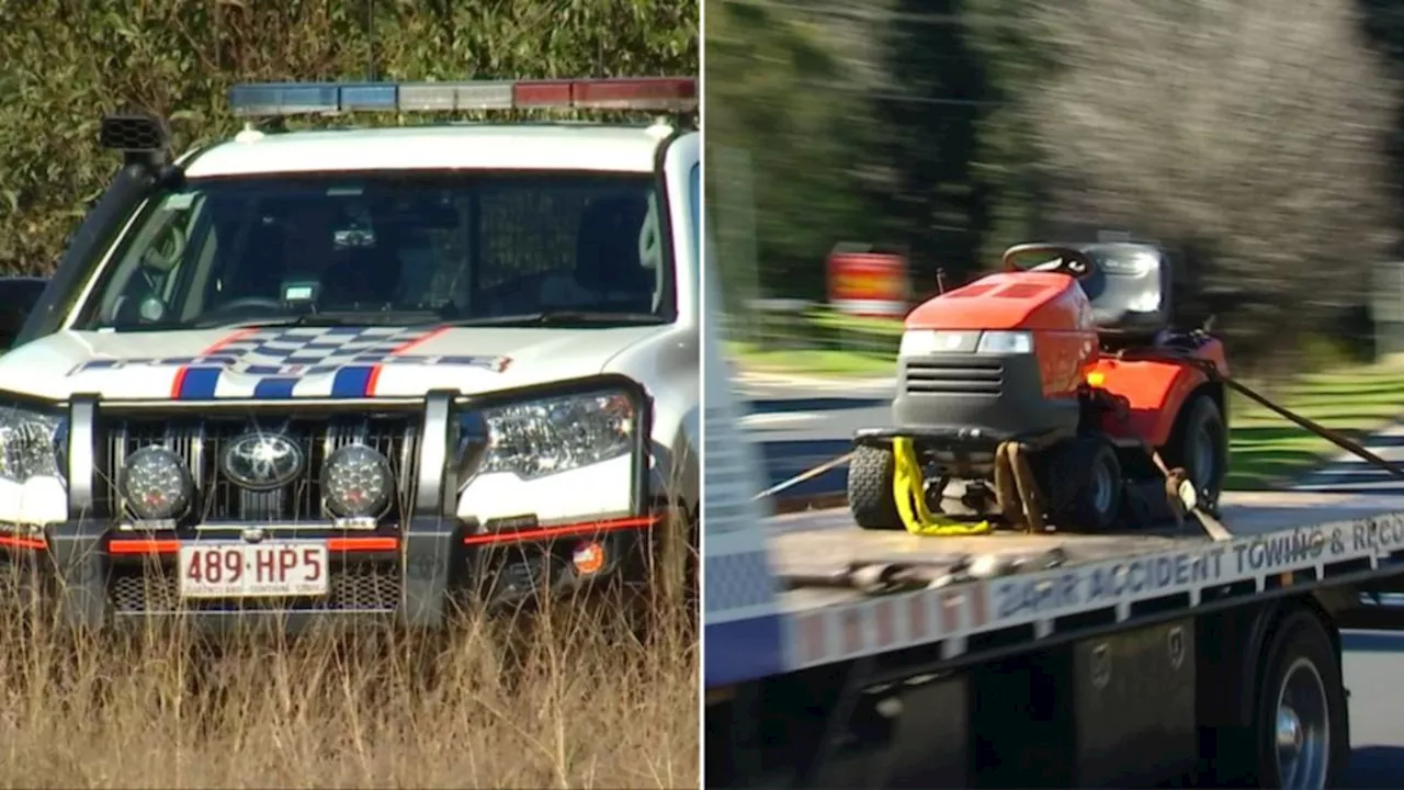 Woman’s death in apparent lawn mower incident on Upper Lockyer property reportedly being treated as suspicious