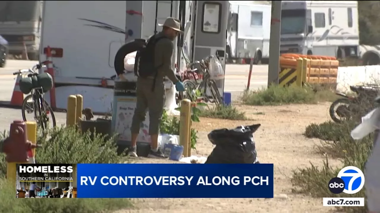 People living in RVs along PCH causing concern for residents in Pacific Palisades