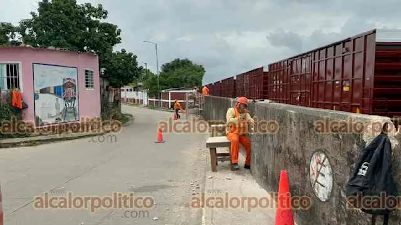 Muro de 3 metros de alto protegerá al Tren del Istmo, en Coatzacoalcos