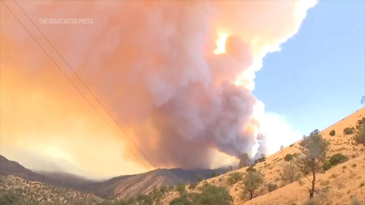 Central California wildfire covers 60 square miles, forces evacuations