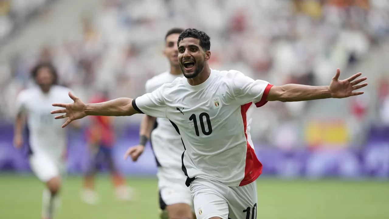 Egypt beats Spain 2-1 to reach men's soccer quarterfinals at Paris Olympics