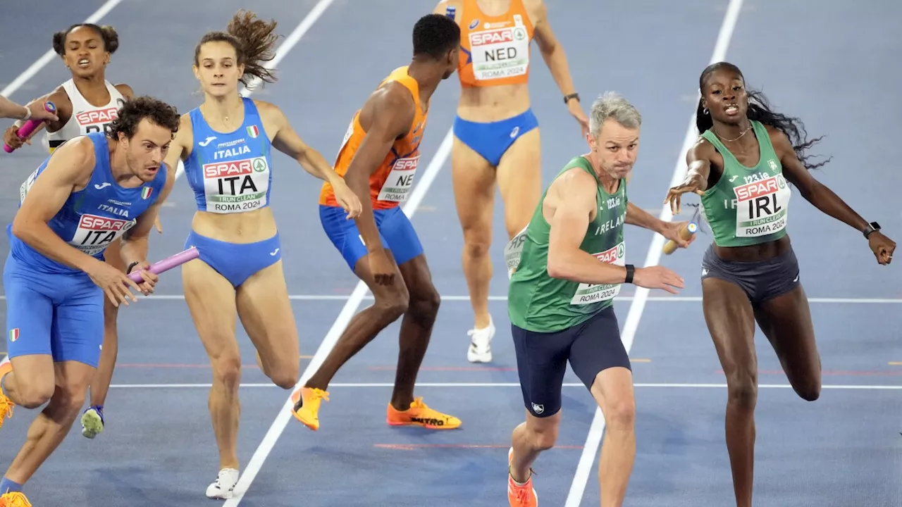 Gray-haired sprinters are rare at the Olympics. Irish runner Thomas Barr is an exception