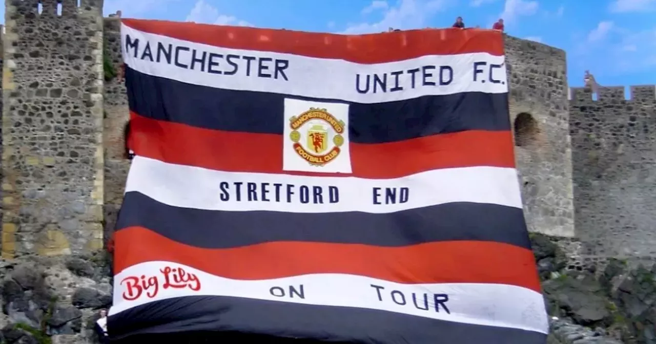 Iconic Man Utd flag from Northern Ireland grabbing the headlines in USA