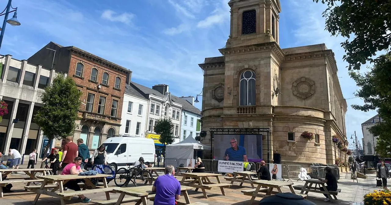 Large-screen TV and fan zone set up in NI Olympic gold hopeful's home town