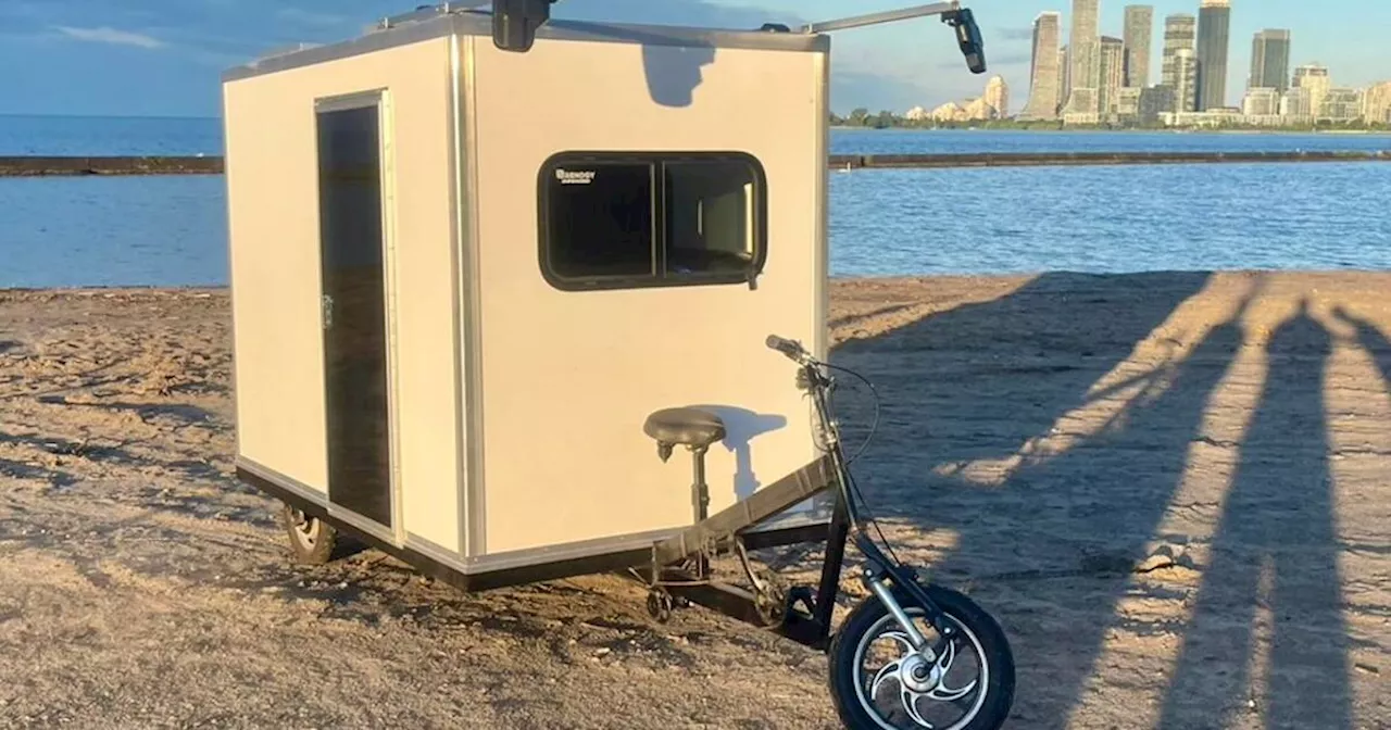 Someone in Toronto is building tiny homes you can tow with a bike