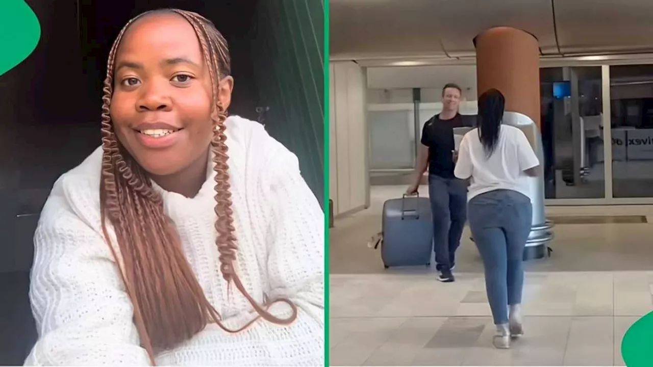 Mzansi Woman's Tinder Bae Flies From Norway to Meet Her: Video Captures Emotional Airport Reunion