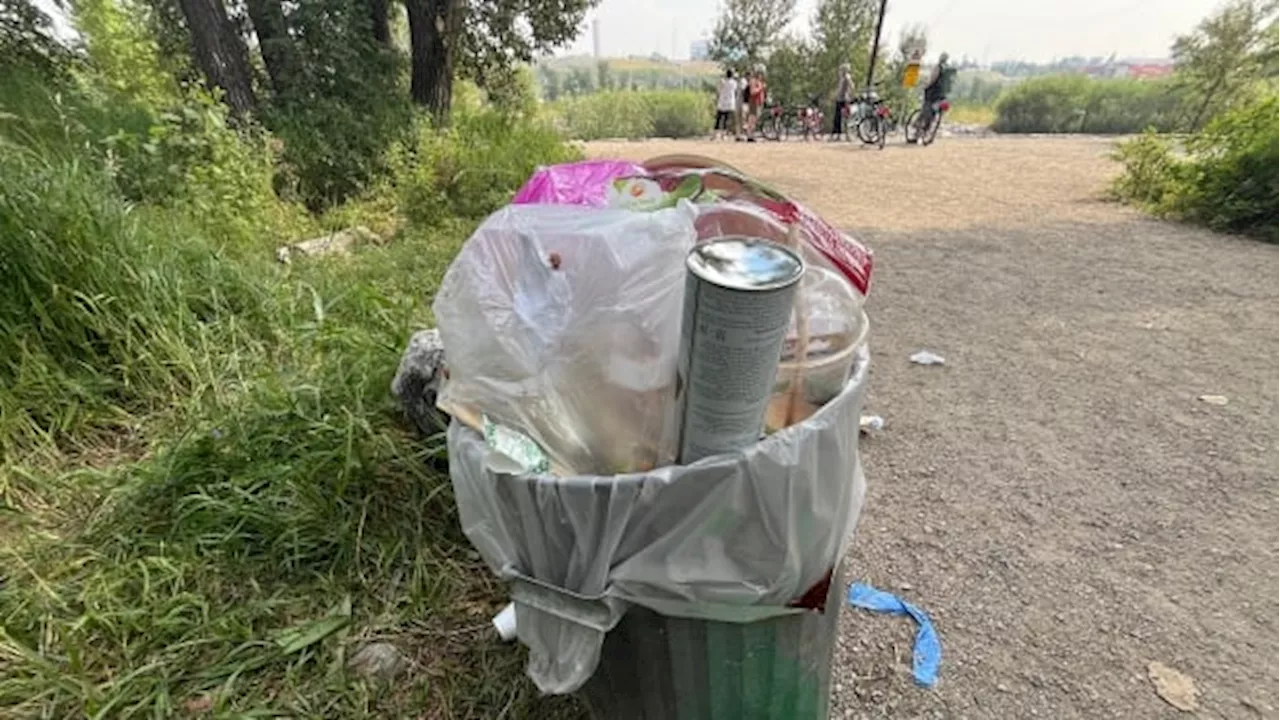 'Treat it like you love it,' says Calgary woman tired of Harvie Passage trash