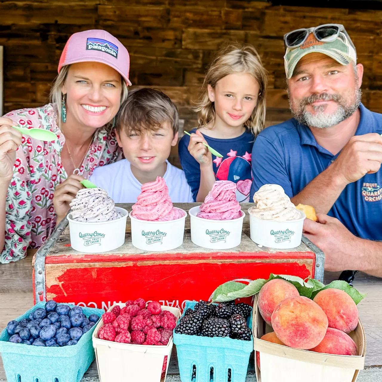 Imperfect fruit rescued as delightful, fresh-fruit ice cream at Quarry Hill Orchards