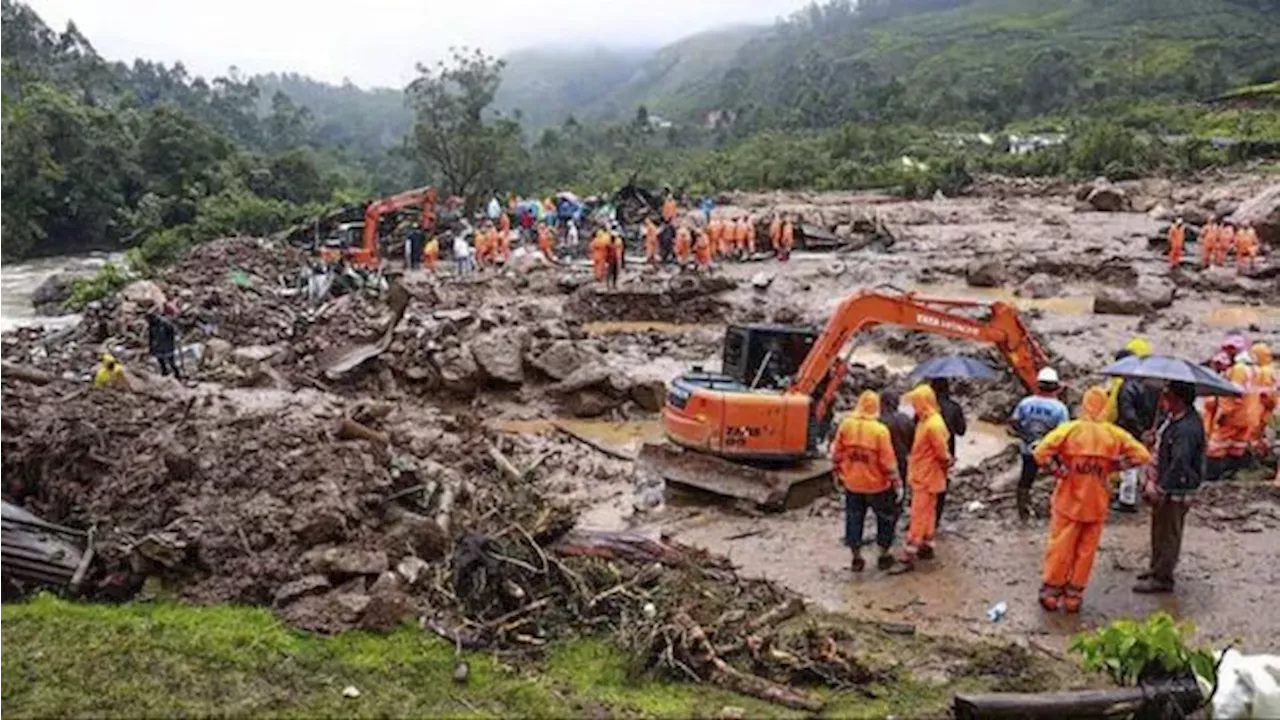 Potret Longsor Dahsyat 'Gulung' India, 60 Lebih Tewas-Ratusan Terjebak