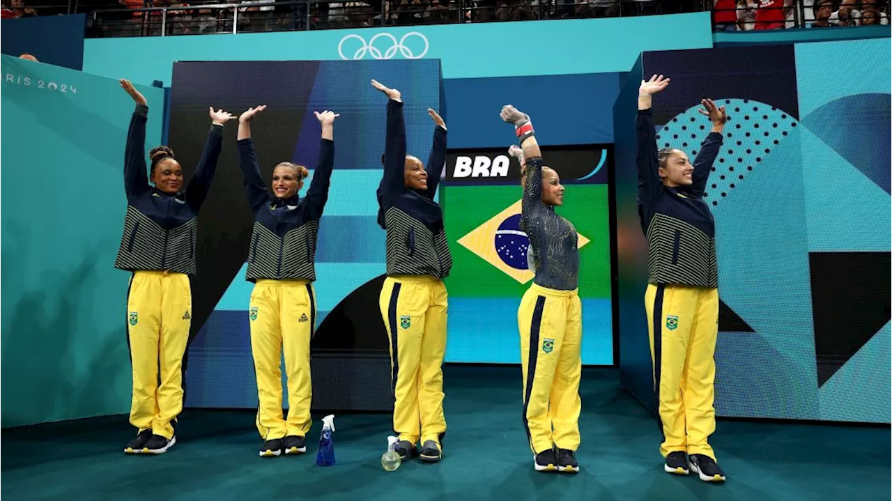 Brasil conquista medalha inédita por equipes da ginástica artística; EUA ficam com o ouro