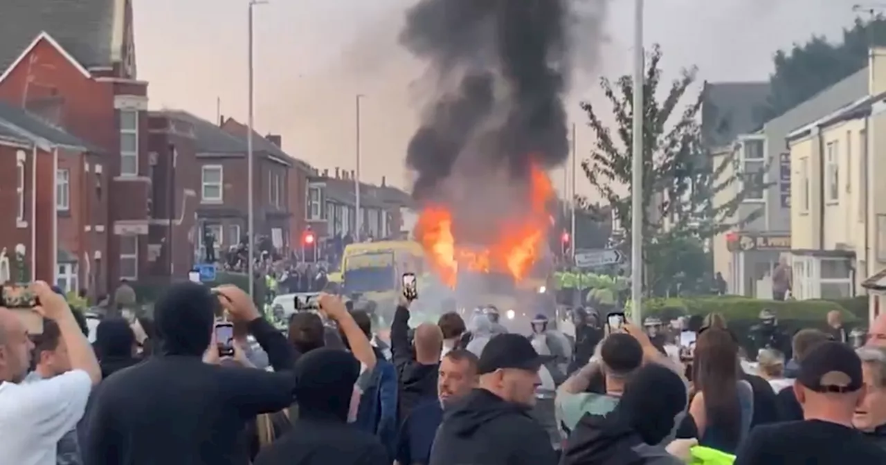 Southport stabbings: Violence on streets as protesters attack mosque