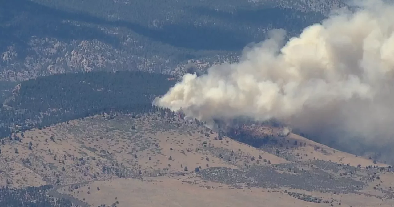 Evacuations underway north of Lyons due to wildfire in the Stone Canyon area