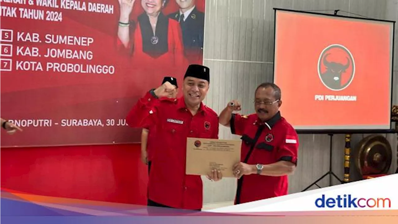 Resmi, PDIP Beri Rekom Eri Cahyadi-Armuji Maju di Pilwali Surabaya 2024