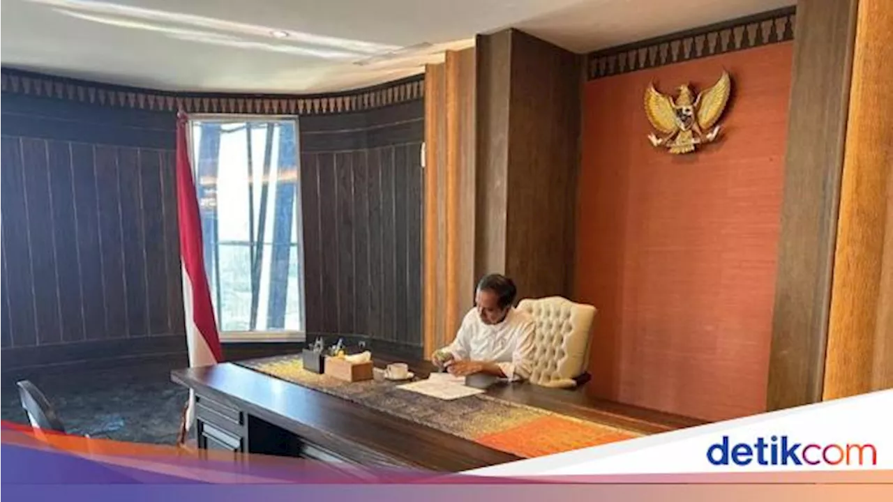 Jokowi Pamer Ngantor di IKN, Ini Dia Ruang Kantornya & Kamar Tidur