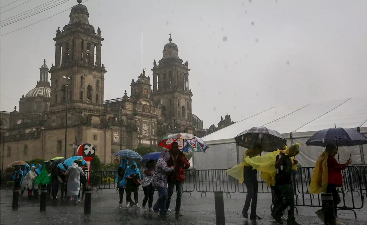 Activan Alerta Naranja por lluvias fuertes en la Gustavo A Madero; hay alerta amarilla en el resto de la CDMX