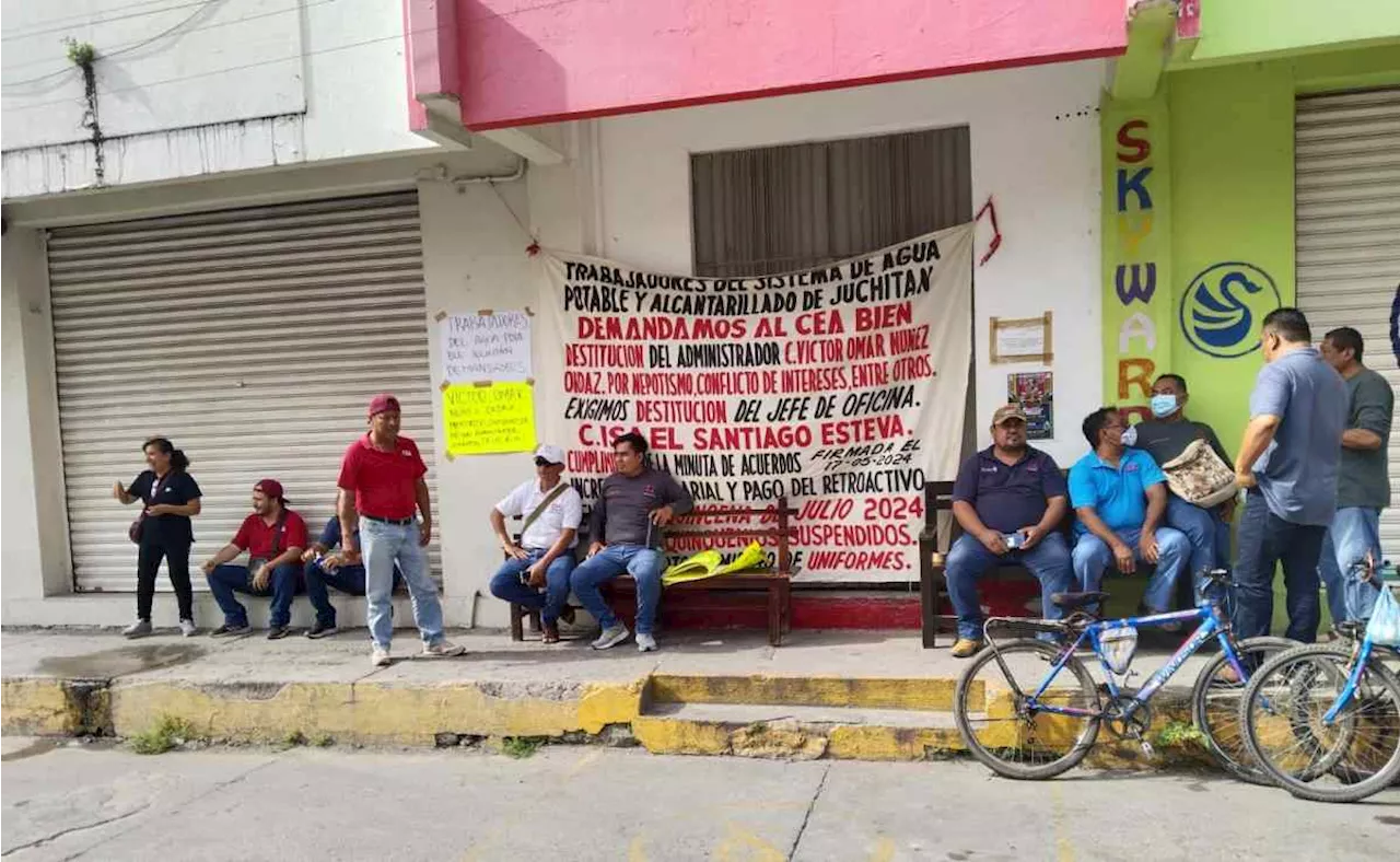 Trabajadores de Comisión del Agua de Oaxaca mantienen tomados 11 sistemas operadores; dejan sin líquido a 100 mil personas