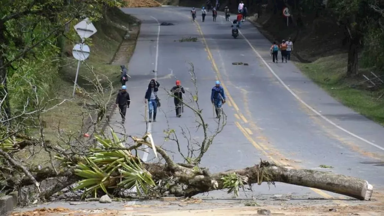 Alerta: comunidades bloquean la vía Panamericana, entre Cali y Popayán