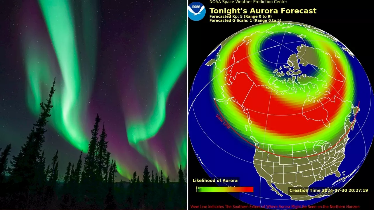 Northern Lights may be seen across some portions of US this week after 'strong solar activity'