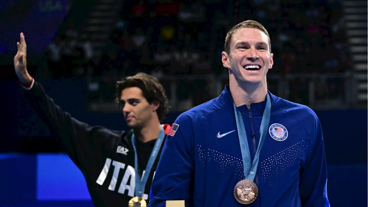 'C'est une fille' : entre médaille olympique et 'gender reveal', la très belle soirée du nageur américain Ryan